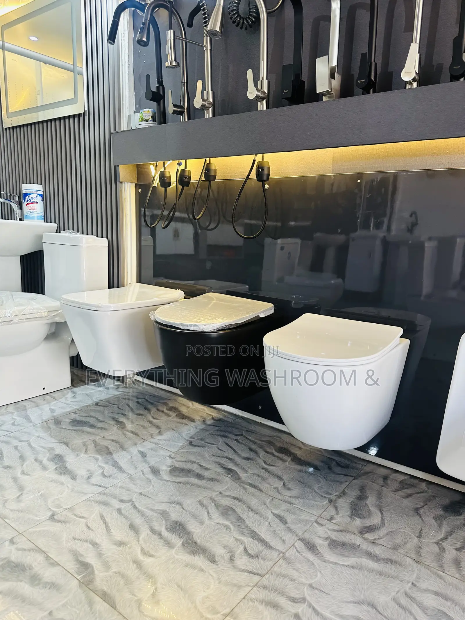 Concealed WC White Color_ Wall Hung Water Closet