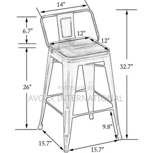 Milanhomme
Kaleo Swivel Solid Wood Counter Bar Stool 4 PCS