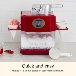 Cuisinart Snow Cone Machine - Makes 5 Icy Cones For Slushie