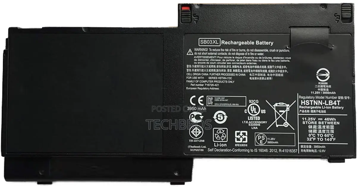 SB03XL Battery for HP Elitebook 720 725 G2 820 G1 G2