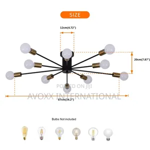 Mid Century 10-Light Industrial Chandelier Light OY8080