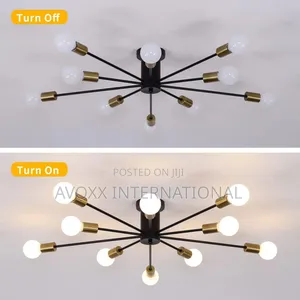 Mid Century 10-Light Industrial Chandelier Light OY8080