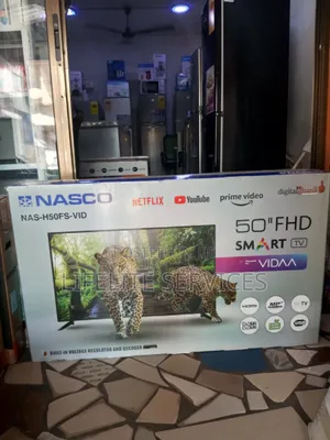Nasco 50" Tv Slim Smart(Netflix, Youtube Etc)
