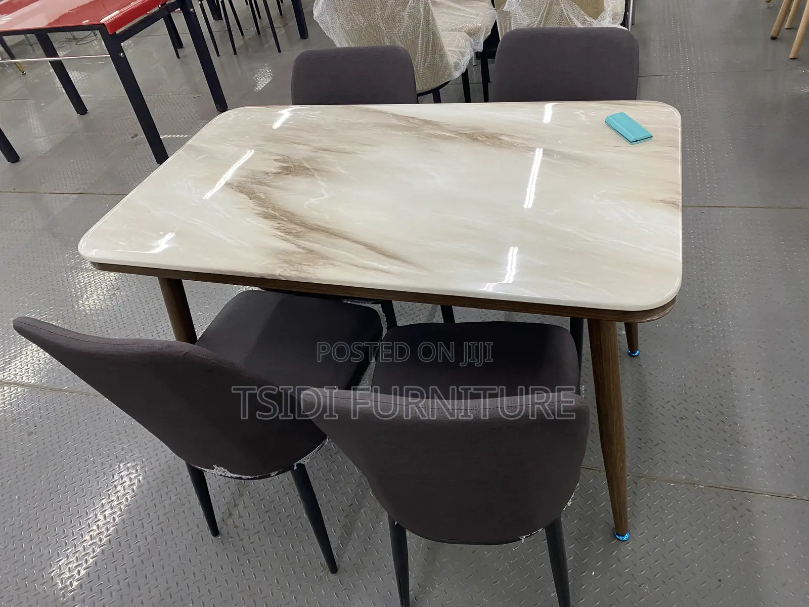 Marble Dining Sets With 4chairs