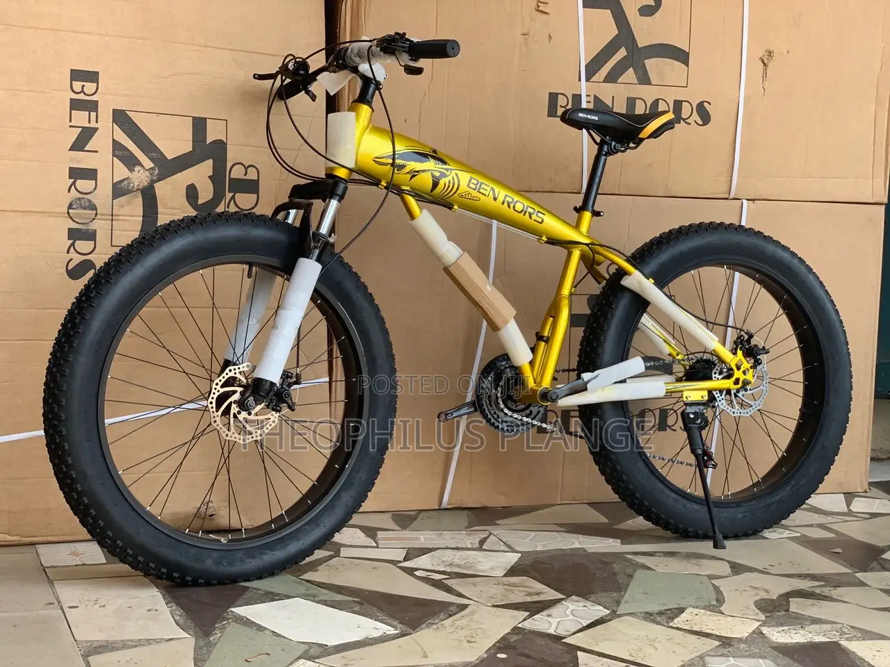 Ben Rors Mountain Fat Tire Bike , Normal Rims Curved