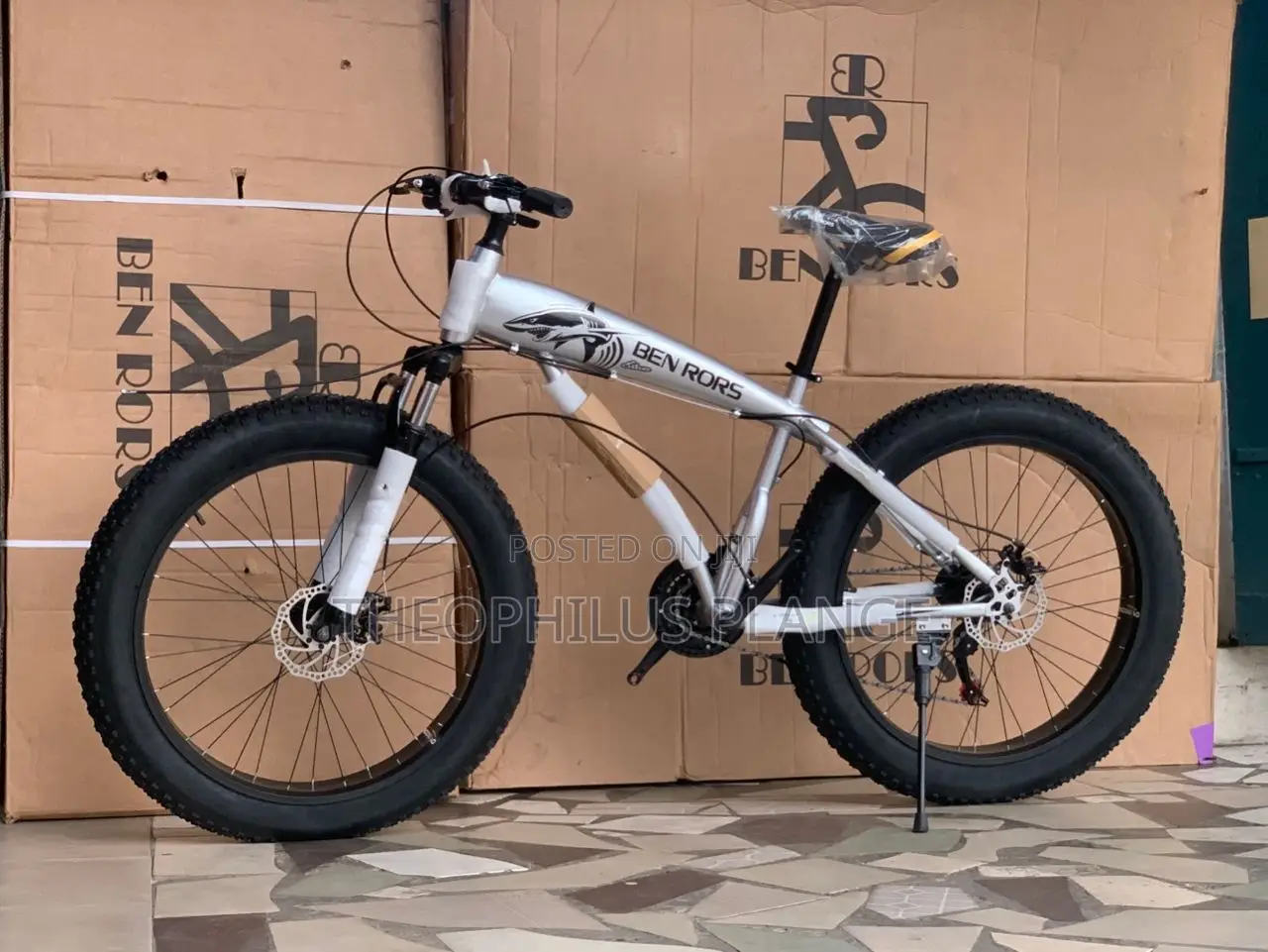 Ben Rors Mountain Fat Tire Bike , Normal Rims Curved