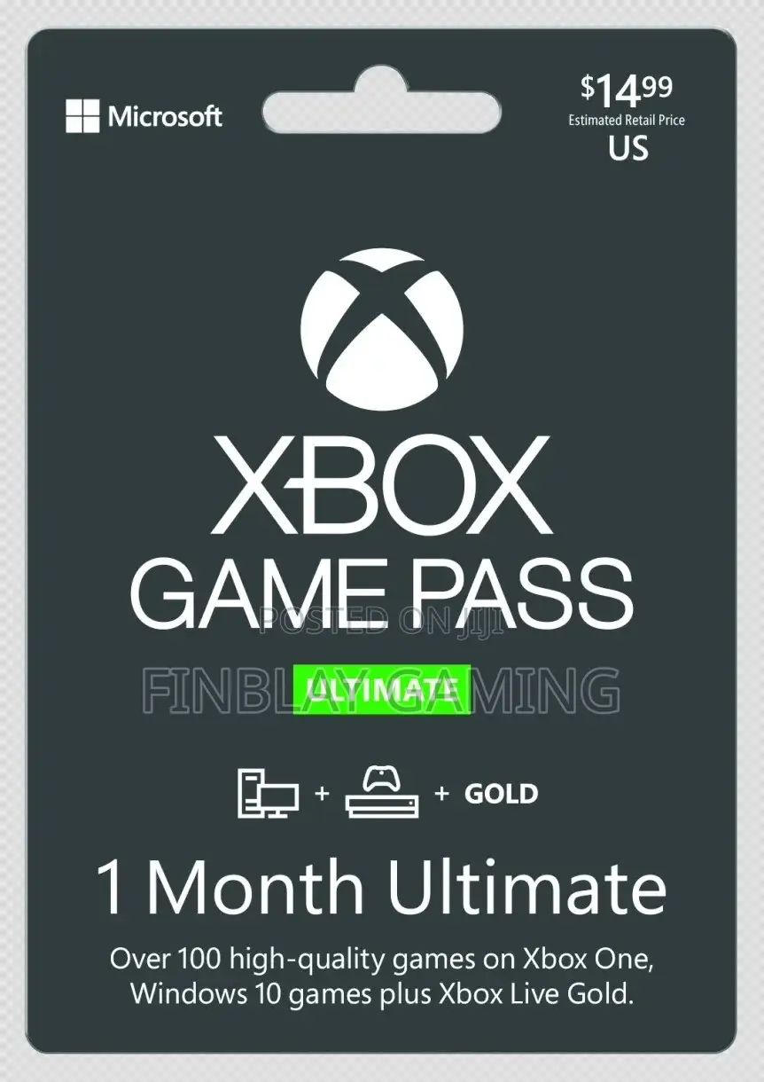 1 Month Gamepass Subscription Available