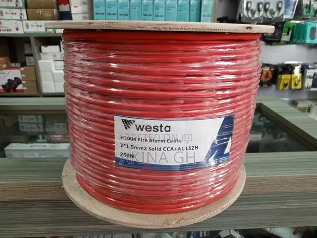 Westa Solid Cca Fire Alarm Cable 2*1.5mm 250m 2
