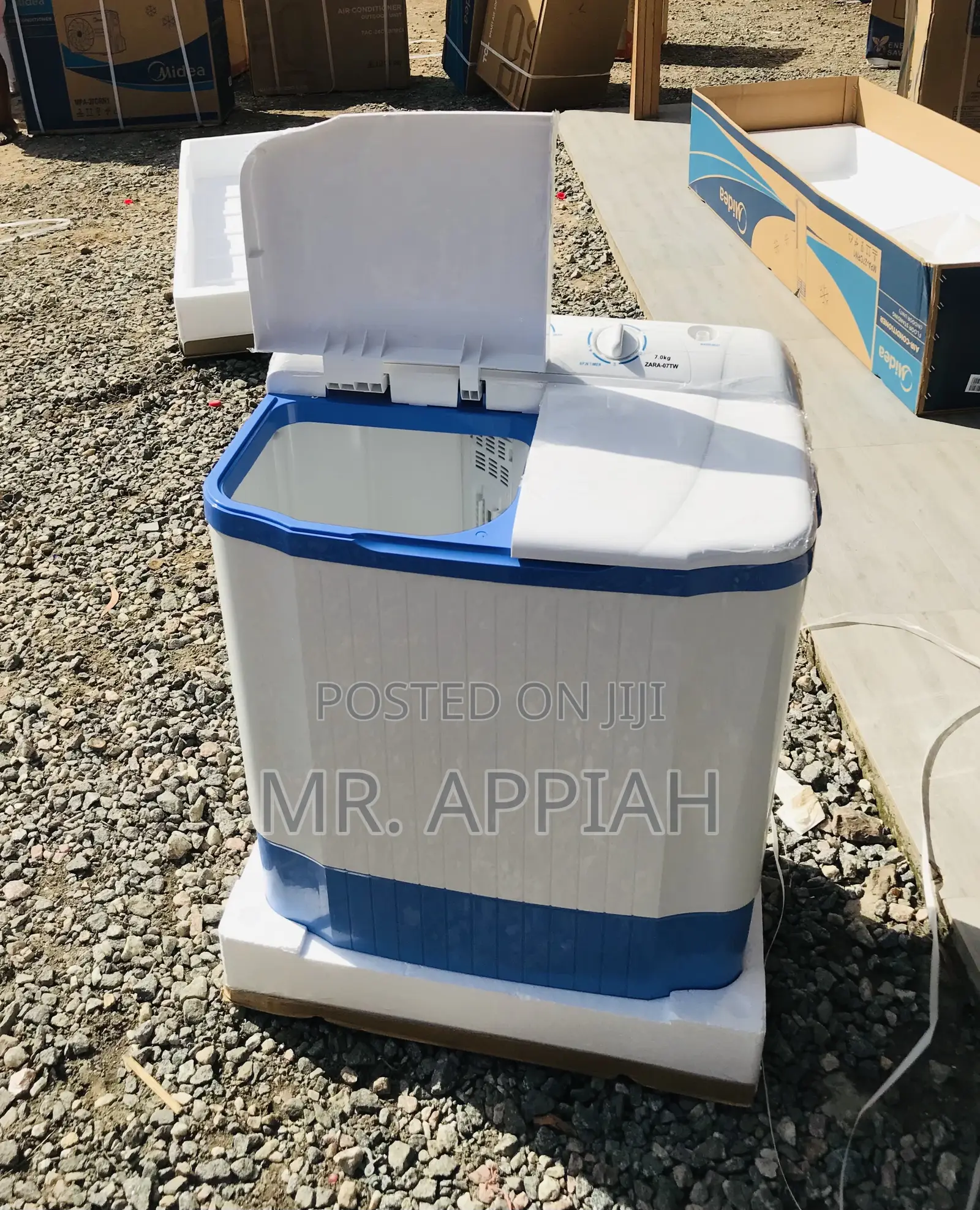 Wash and Spin Affordable Zara 7kg Top Load Washing Machine.