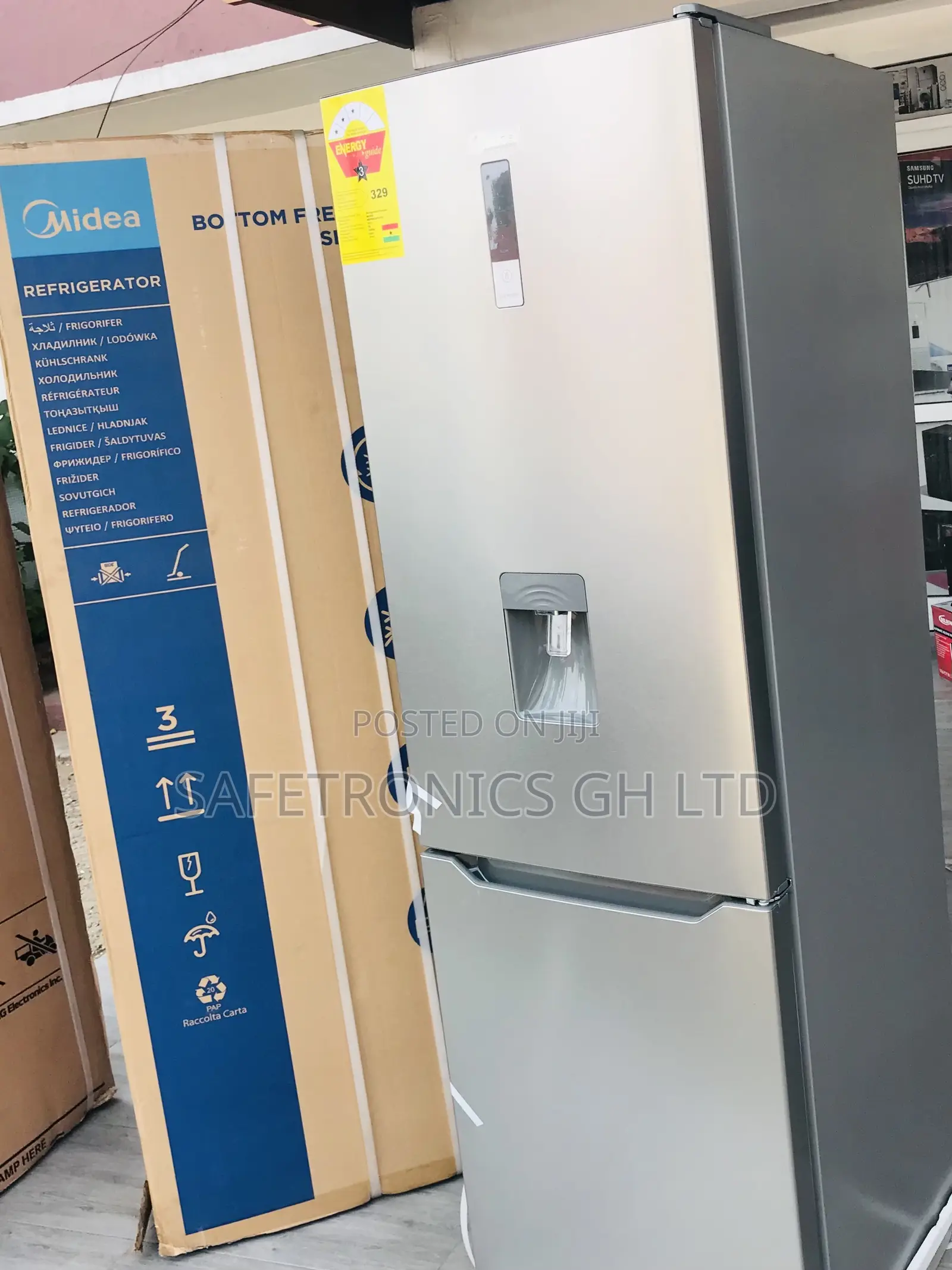 Midea Fast Cooling Doubledoor 302L Bottomfreezer Fridge