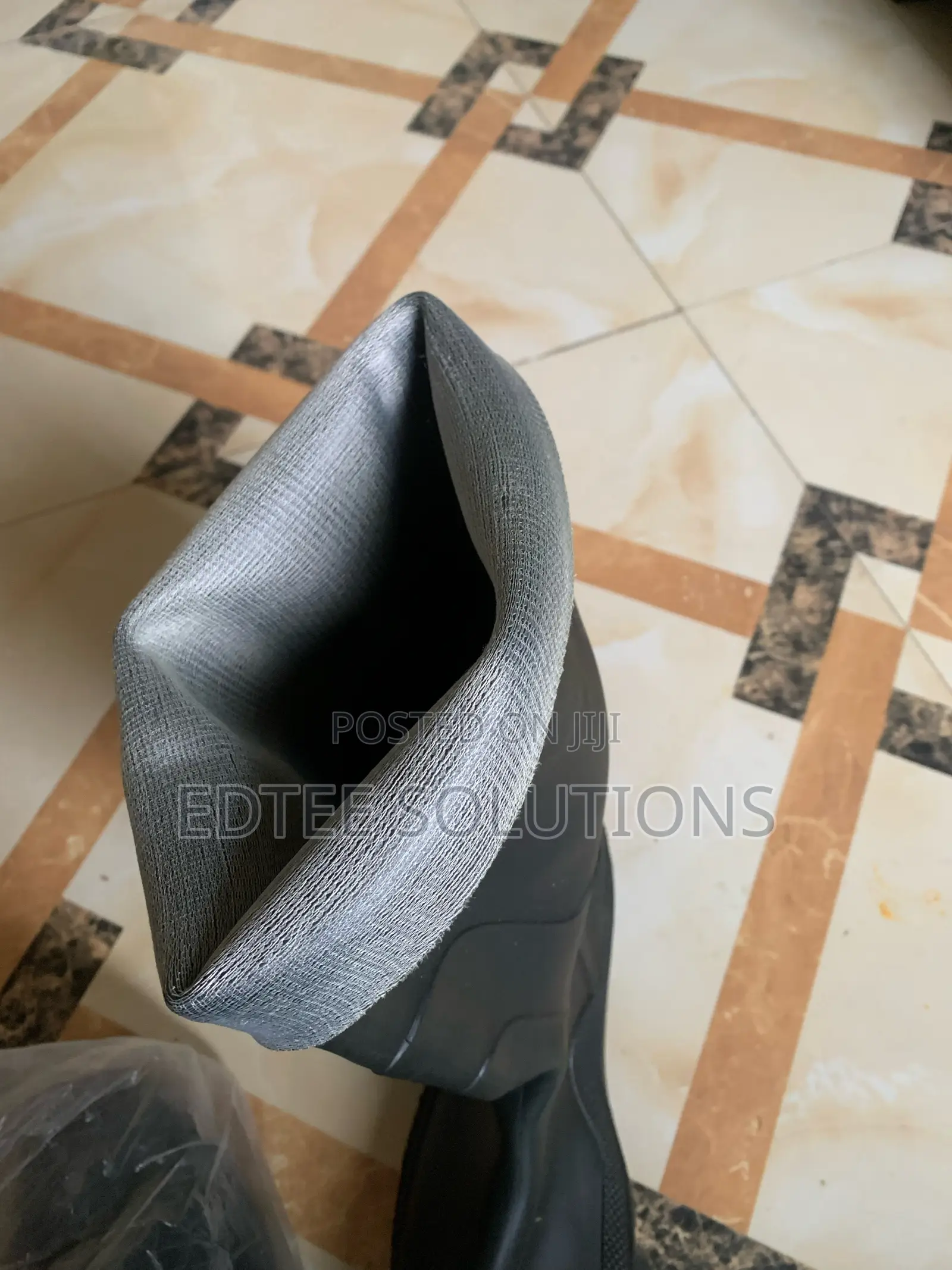 Black Wellington Boot