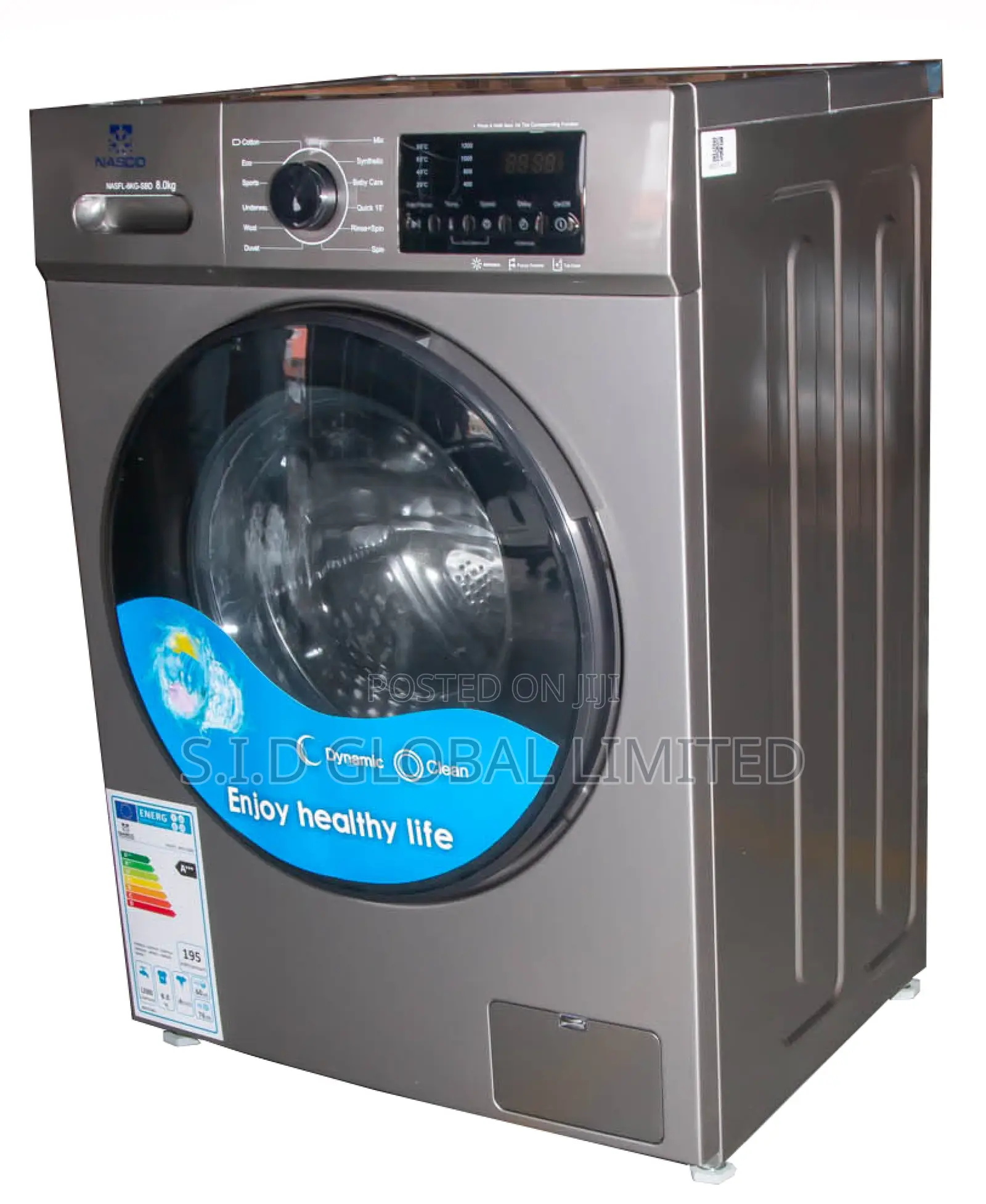 The Epitome of NASCO-8KG-FRONT-LOAD-WASHING-MACHINE