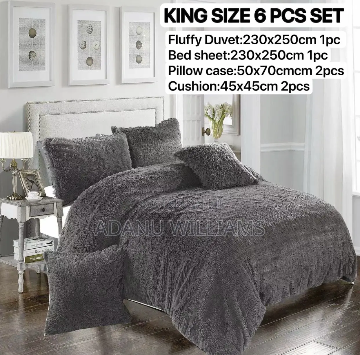 Luxury Ultra Soft Fluffy Duvet Set(Available in Diff Colors