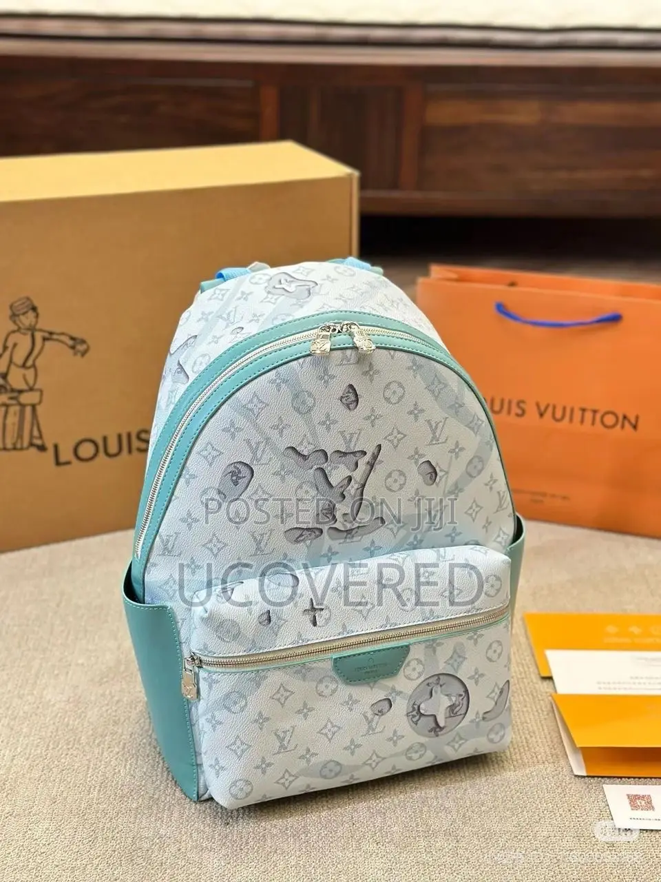 Branded Luxury Leather Backpack