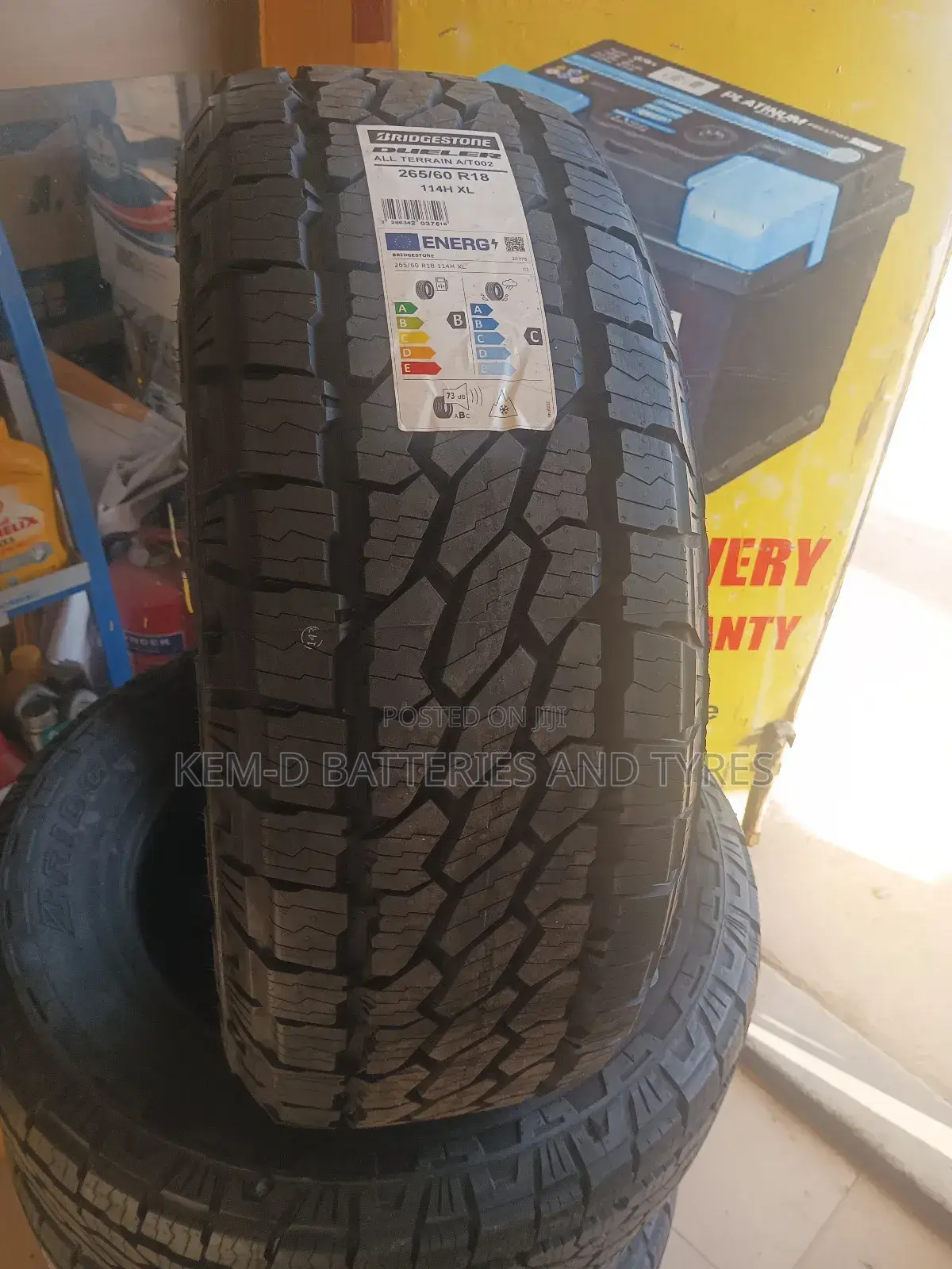 265/60r18 Bridgestone Dueler All Terrain AT002 Tyre Tire