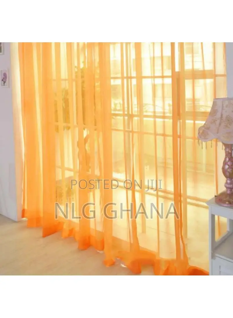 270x100cm Solid Color Semi Sheer Curtains Light Tvx20482