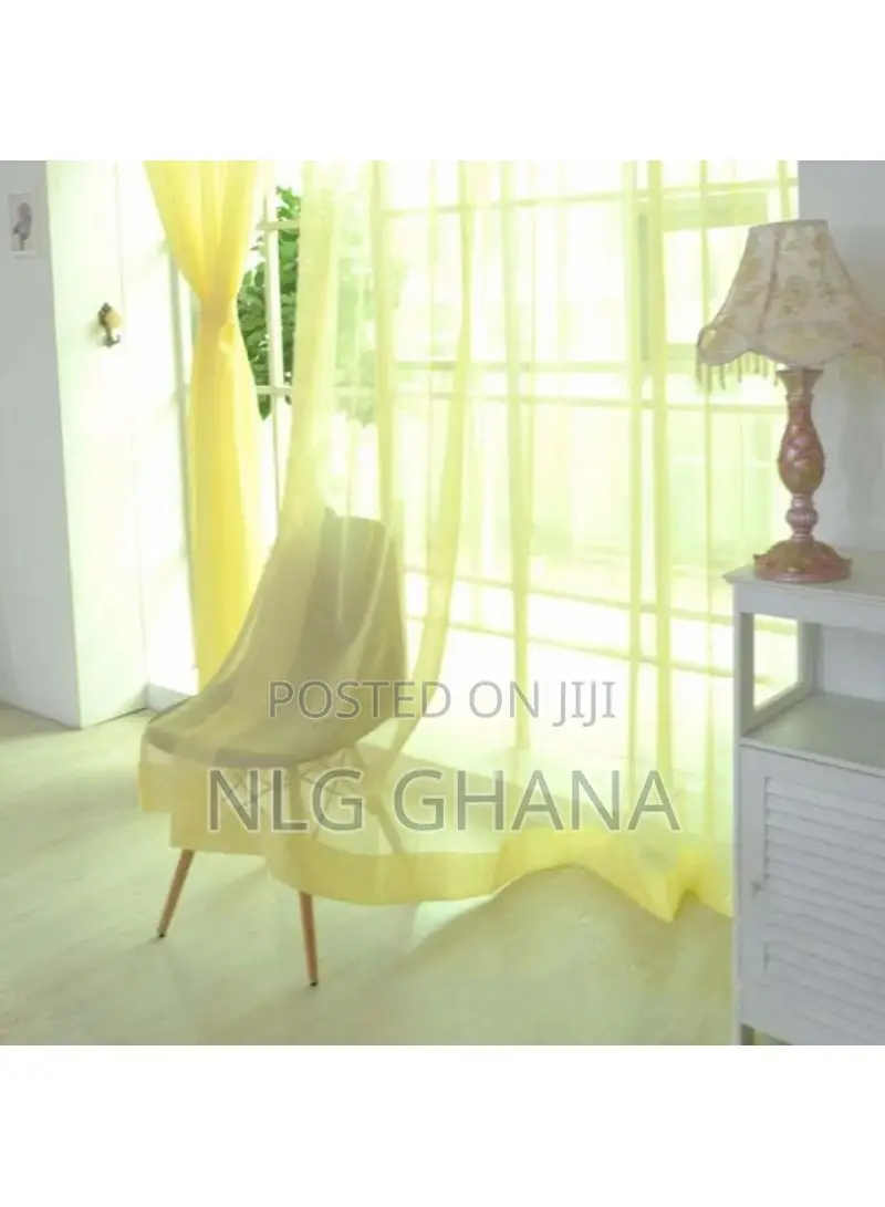 270x100cm Solid Color Semi Sheer Curtains Light Tvx20482