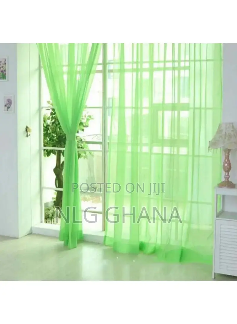270x100cm Solid Color Semi Sheer Curtains Light Tvx20482
