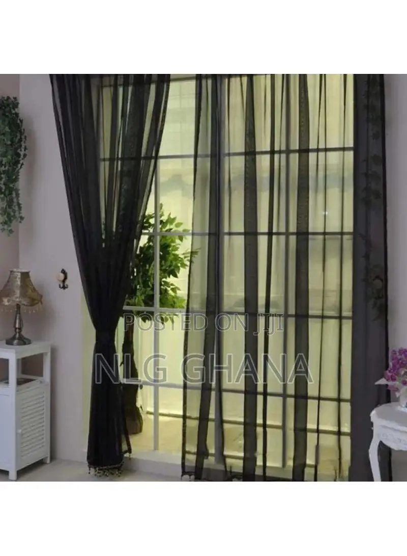 270x100cm Solid Color Semi Sheer Curtains Light Tvx20482