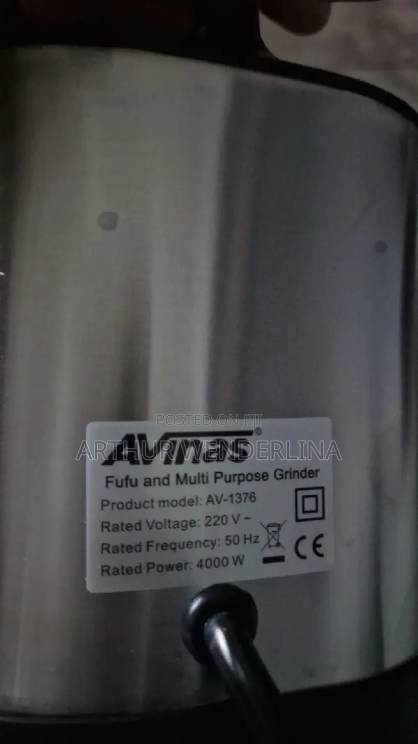 3 Speed Avinas Reloded Fufu Machine. 7.5liters