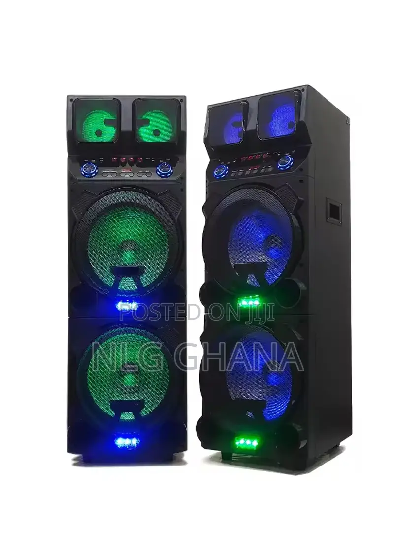3000W 15" Bluetooth Rechargeable DJ Active Double Speaker Wi