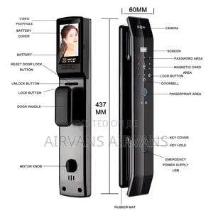 Face Recognition Smart Lock (Fingerprint,Key,Card,App Open)