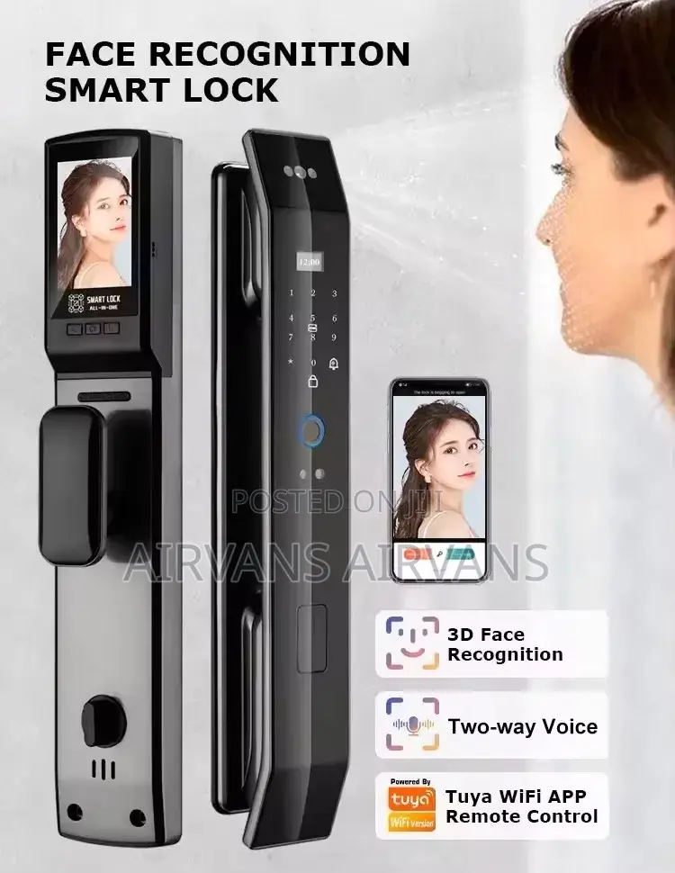 Face Recognition Smart Lock (Fingerprint,Key,Card,App Open)