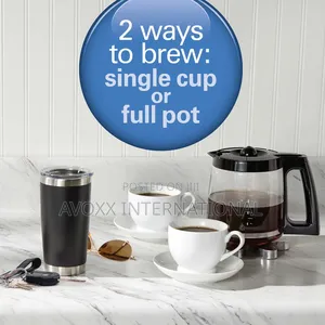 2-Way Coffee Maker, Single-Serve 12 Cup, Stainless 49980R