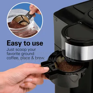 2-Way Coffee Maker, Single-Serve 12 Cup, Stainless 49980R