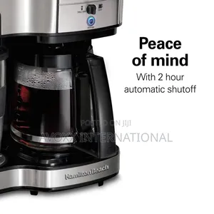 2-Way Coffee Maker, Single-Serve 12 Cup, Stainless 49980R