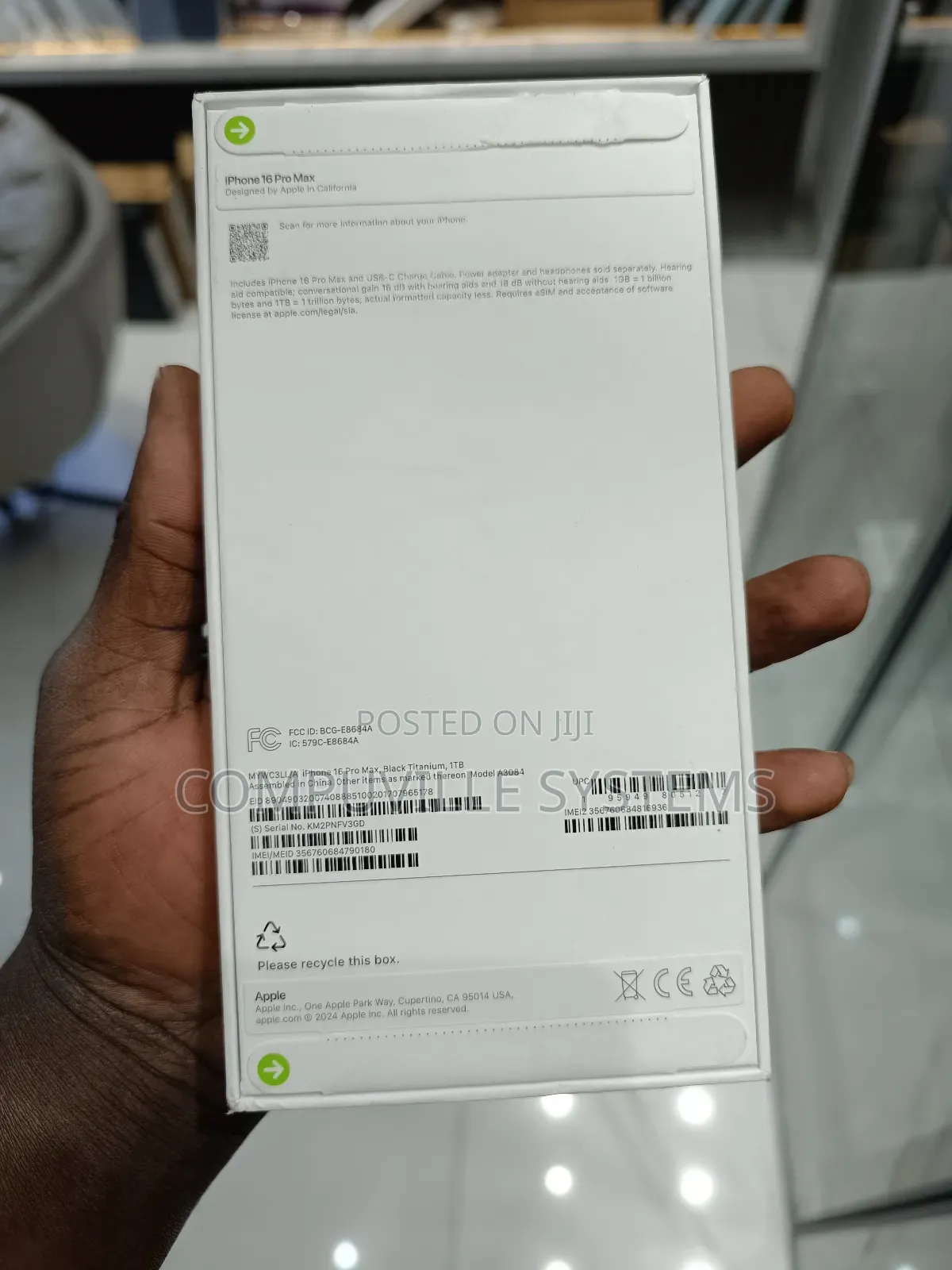 New Apple iPhone 16 Pro Max 1 TB Black