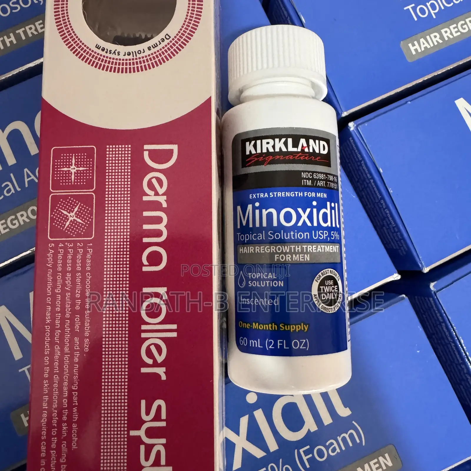 5% Minoxidil Liquid Plus Derma Roller