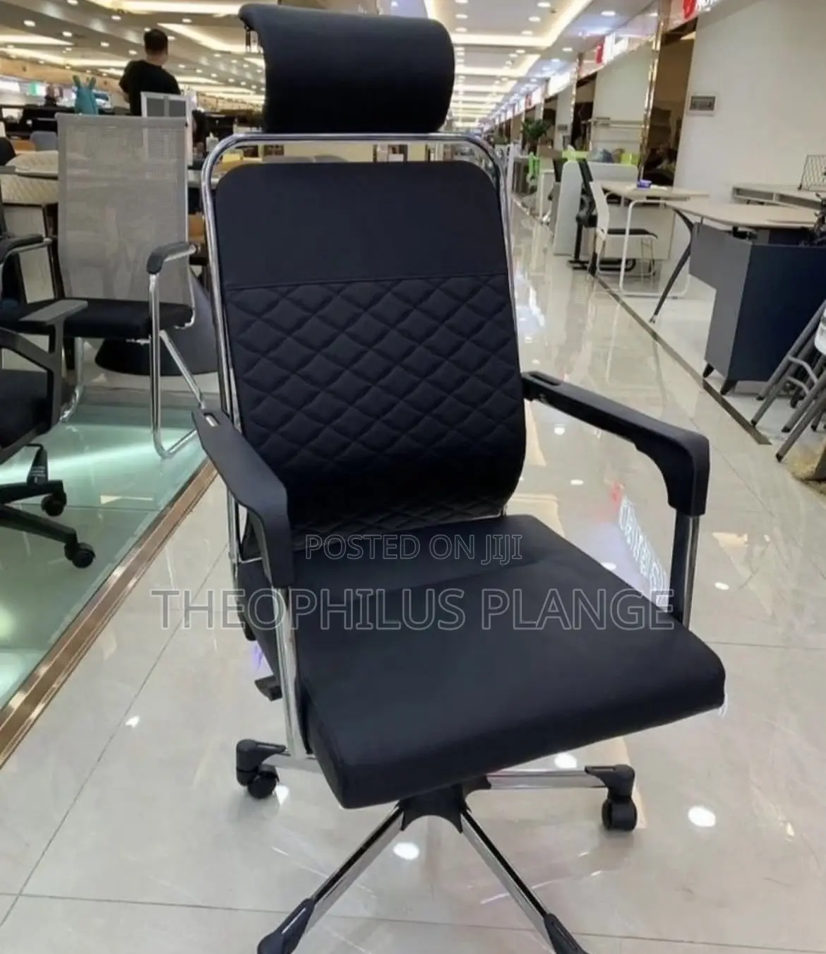 Adjustable Executive Office Chair With Head Rest