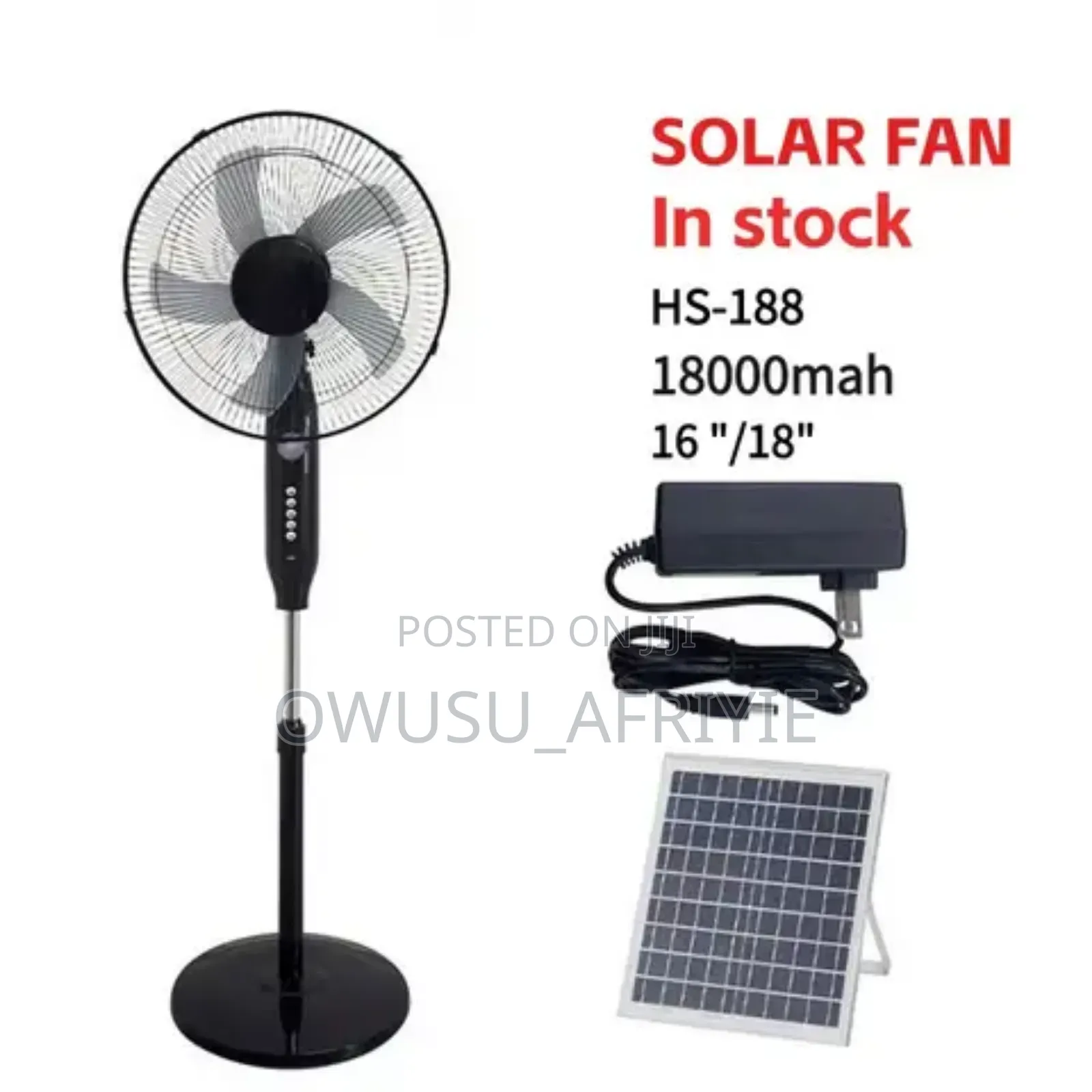 Solar Fans With Panel and Remote Control