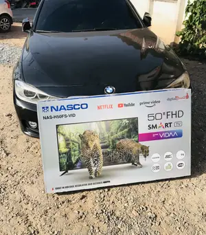 Authentic Nasco 50 Inch Smart Electric Television(Black).