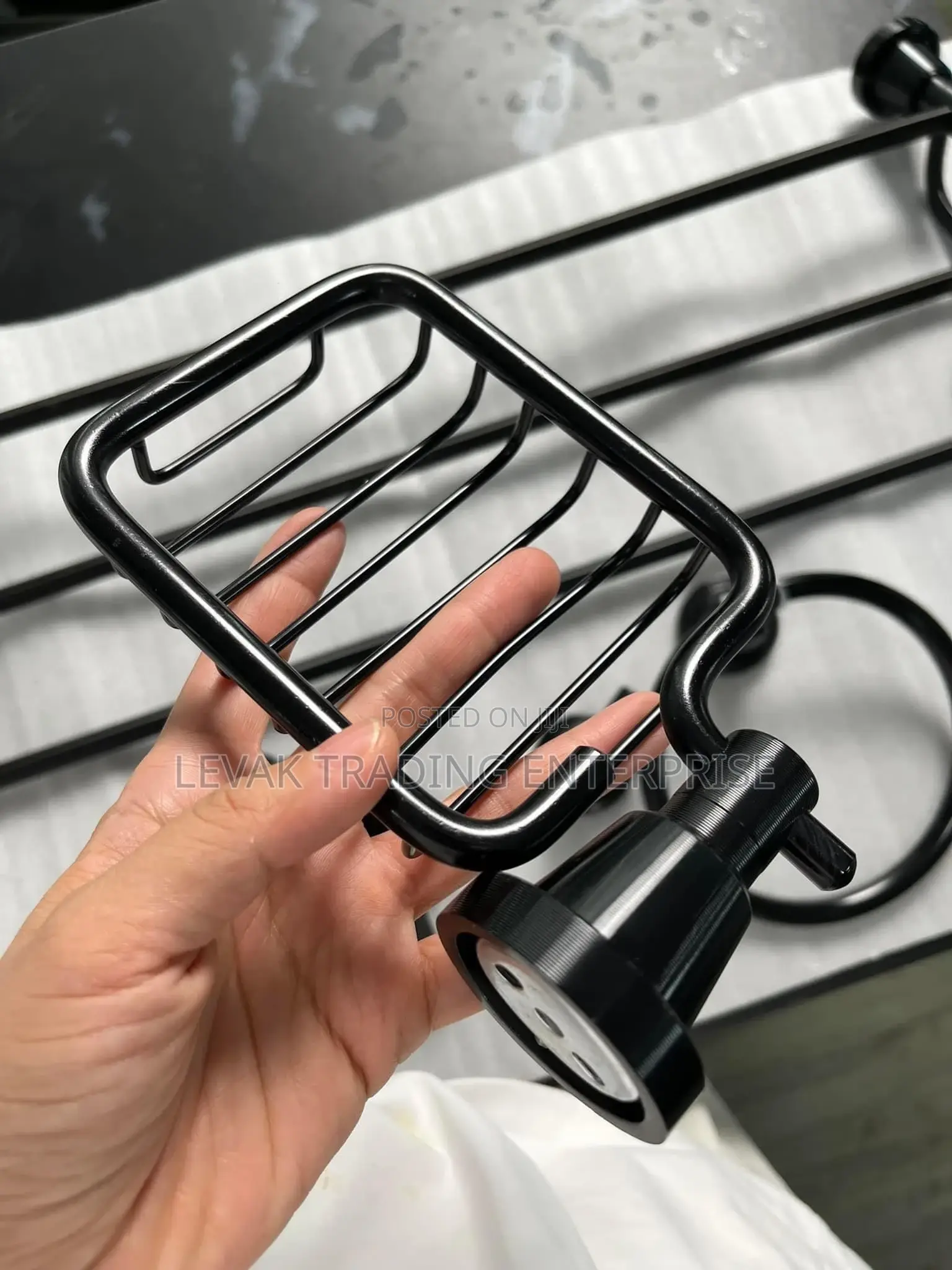 Toilet Roll Holder, Towel Hanger, Soap Holder