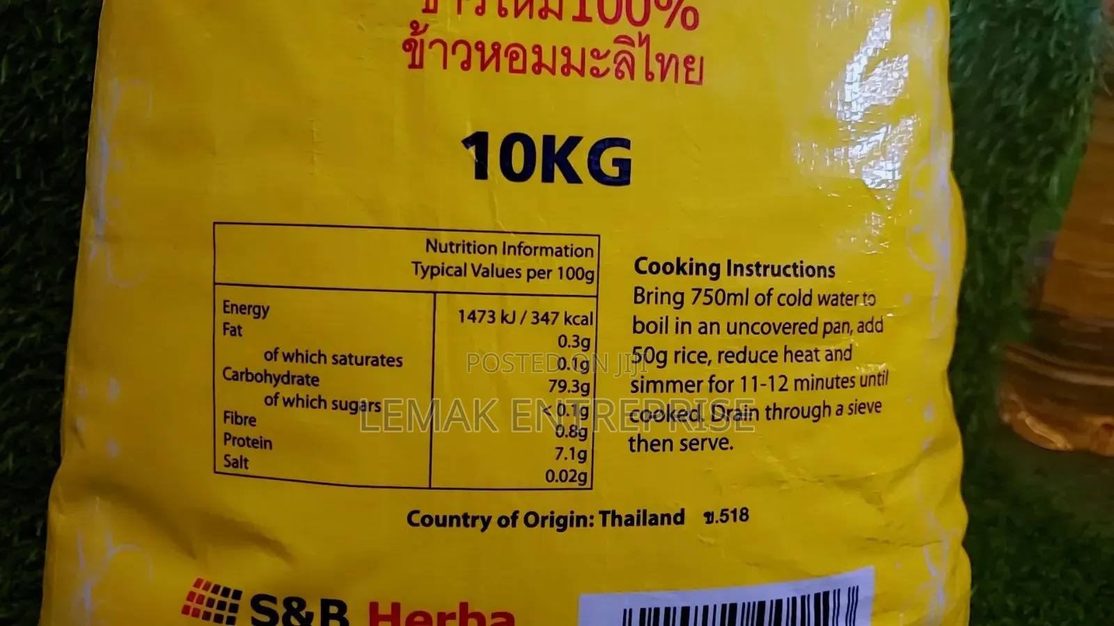 Original Peacock 10kg Rice