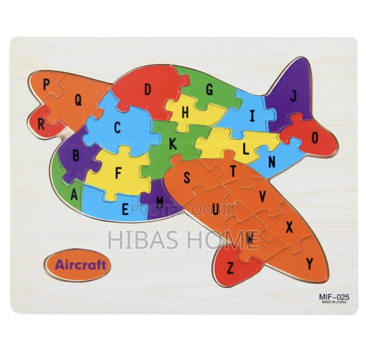 Early Childhood Development A-z Alphabet Wooden Puzzle Game