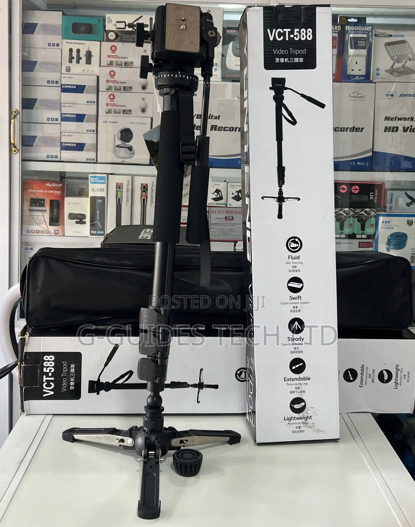 Yunteng VCT-588 Monopod Tripod Extendable Telescoping Stand