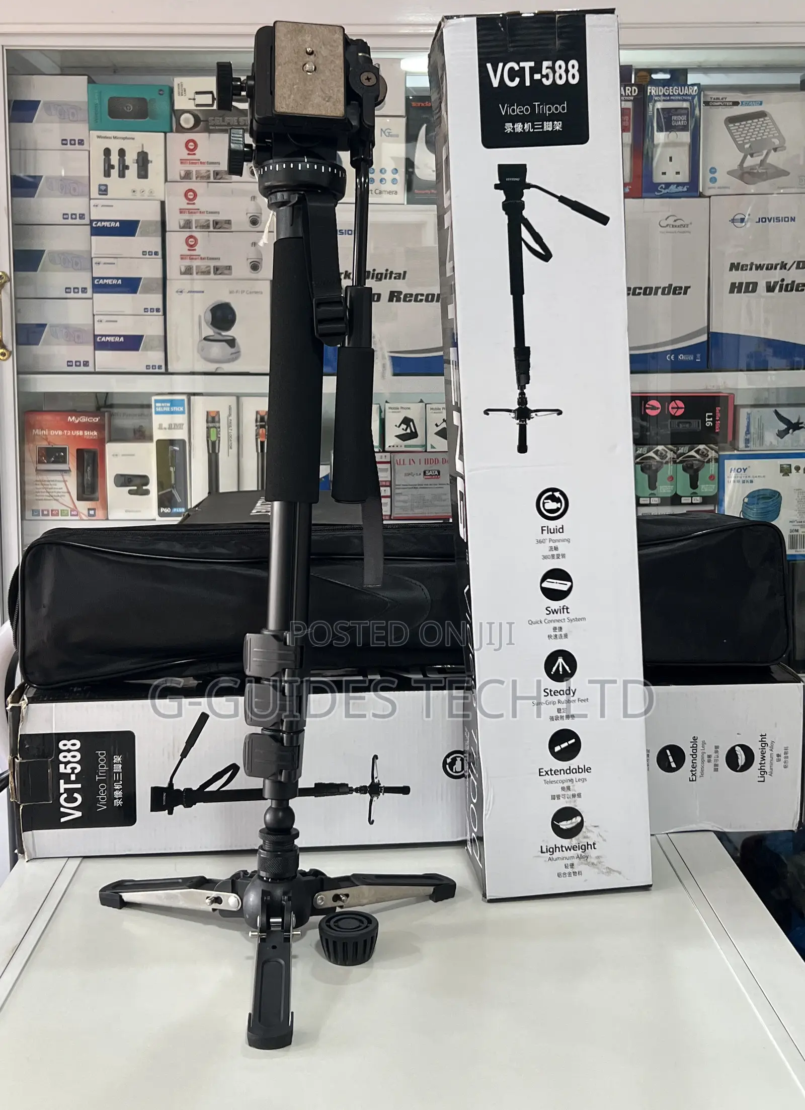 Yunteng VCT-588 Monopod Tripod Extendable Telescoping Stand
