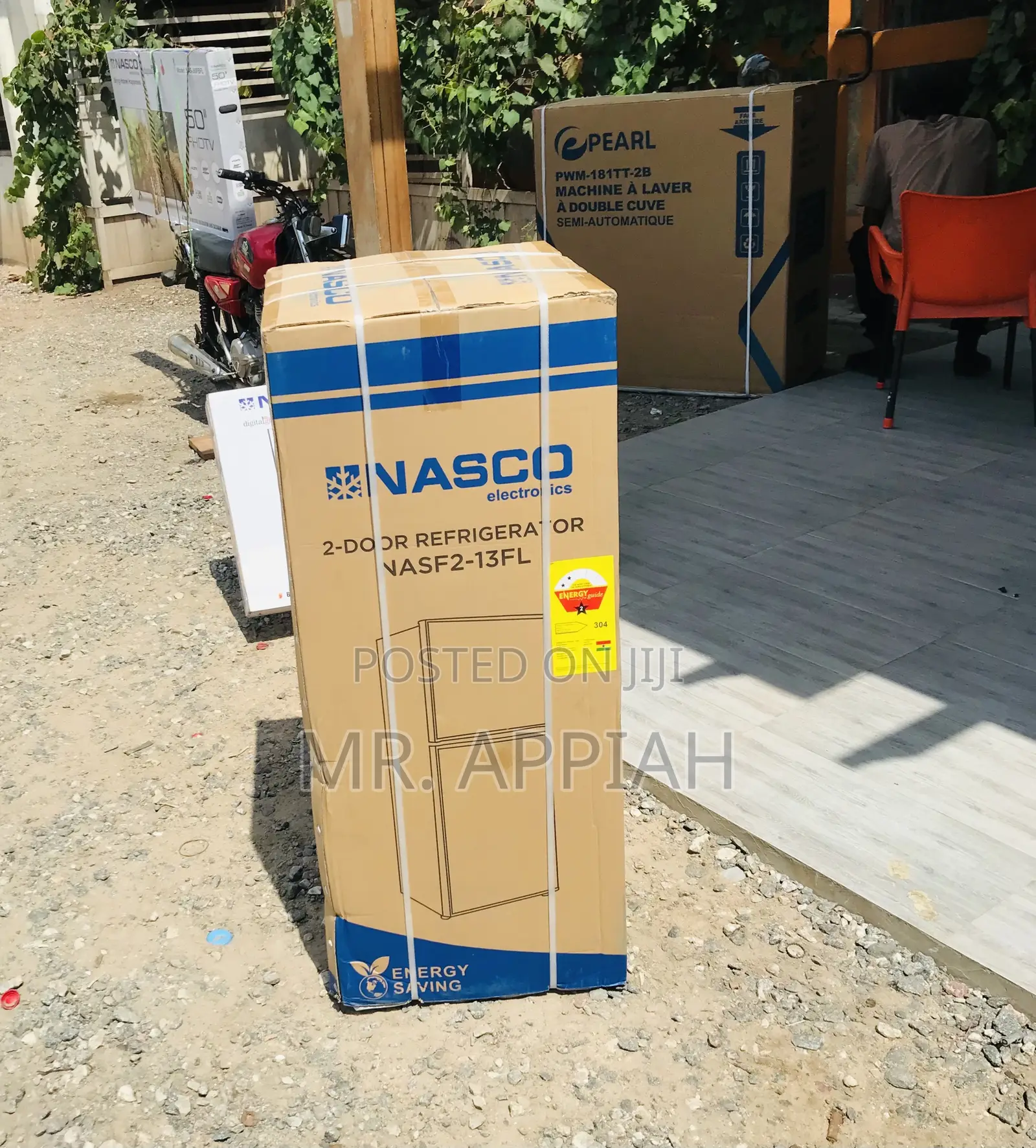 Get Authentic Nasco 110L 2 Door Electric Fridge(Silver).