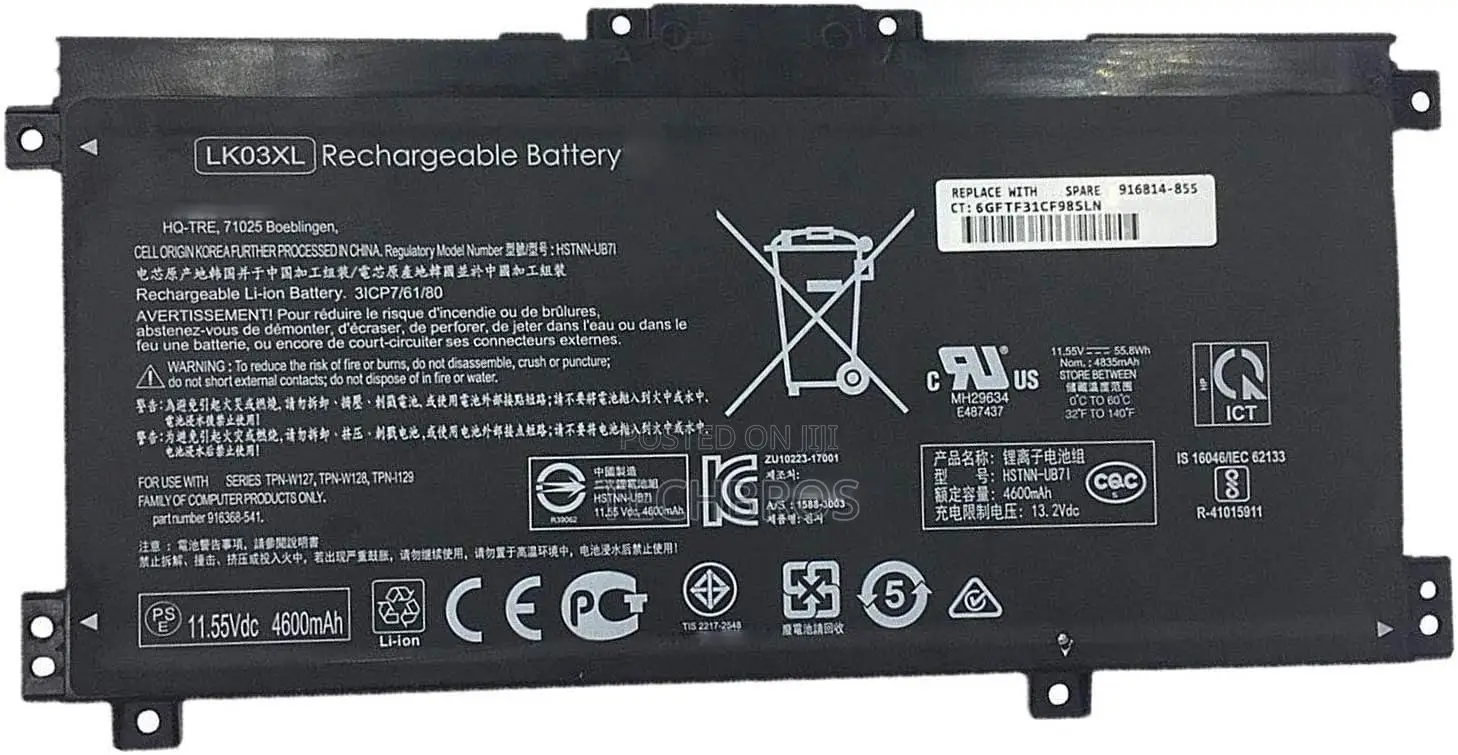 Original Envy 15 X360 Battery- LK03XL