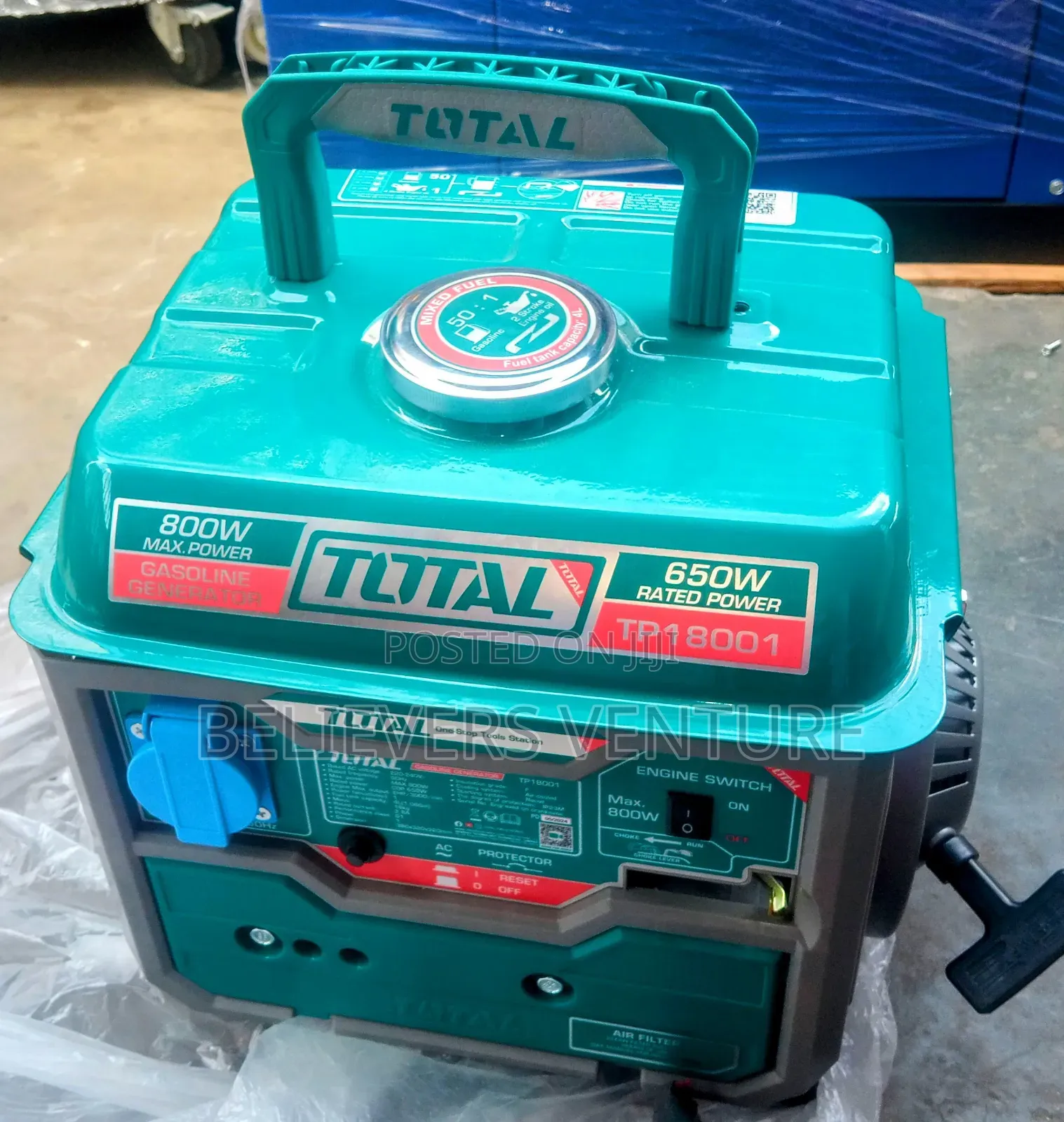 Total Petrol Generator 2.5kva Generator Pull Start Petrol