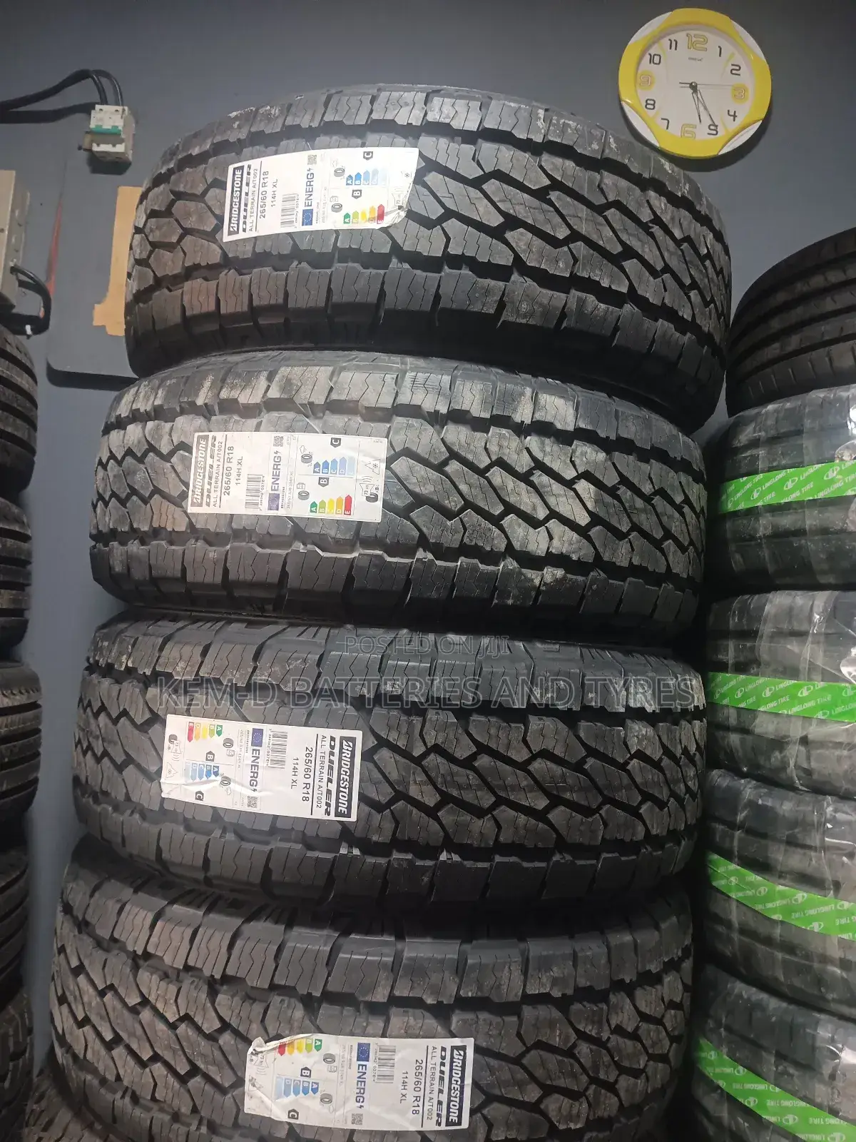 265/60r18 Bridgestone Tyres - Free Delivery
