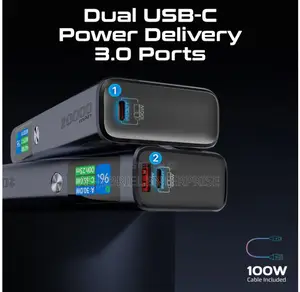 Titan-130 Sleek 130W Multi-Port Power Delivery Power Bank