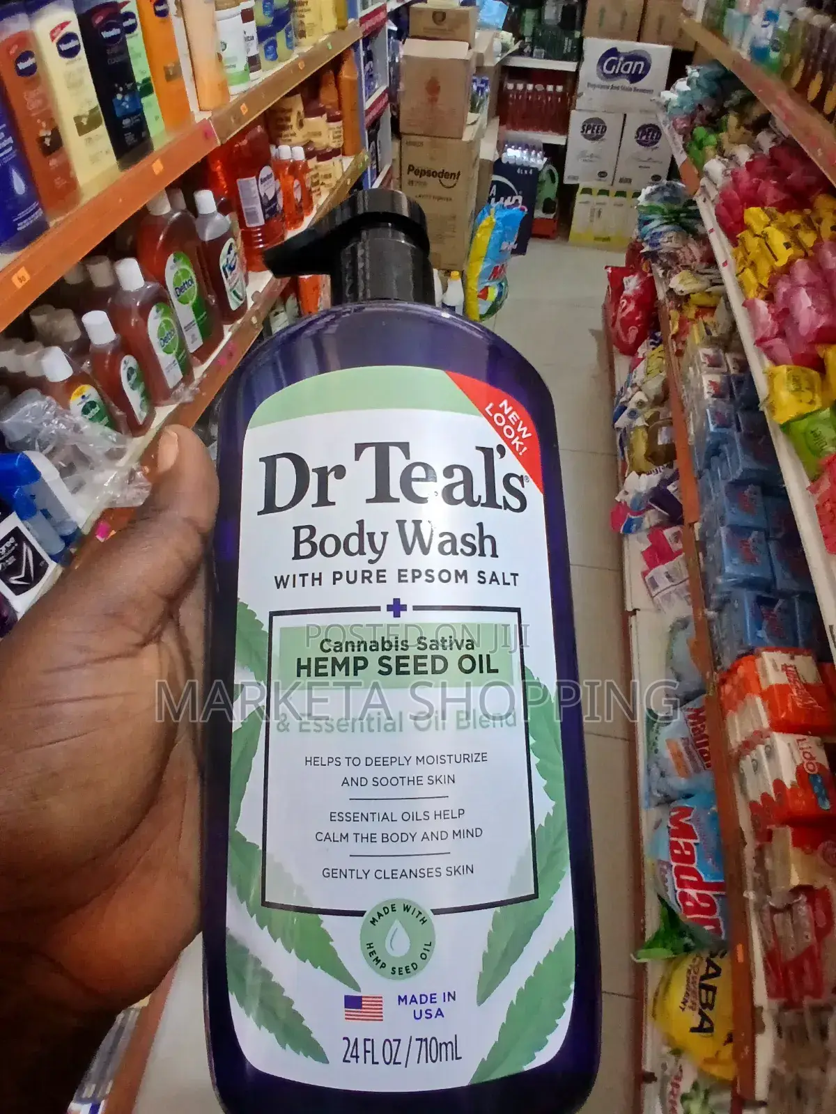 Dr Teals Body Wash With Hemp Seed Oil 710ml