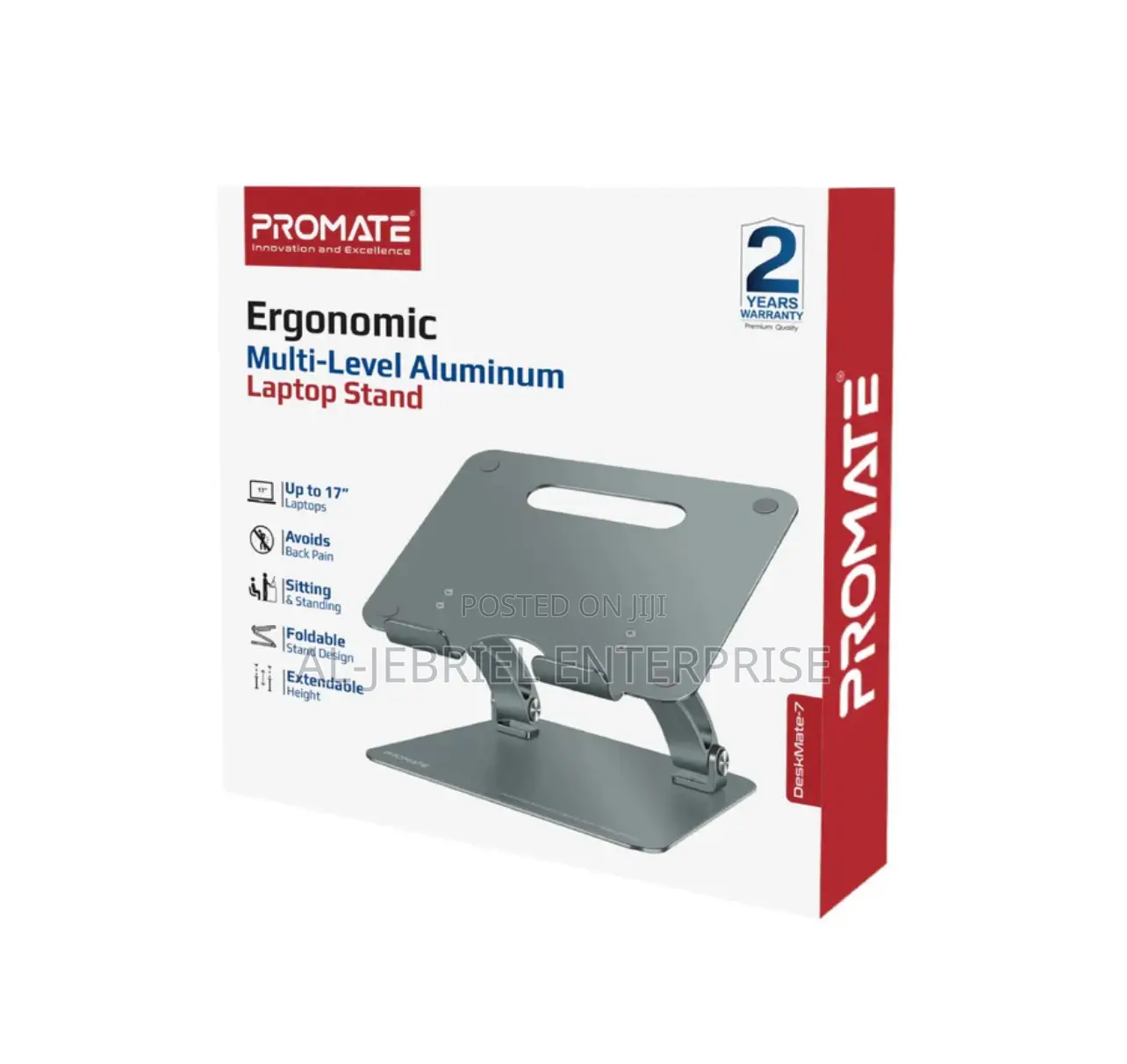 DESKMATE 7 Promate Aluminum Laptop Stand