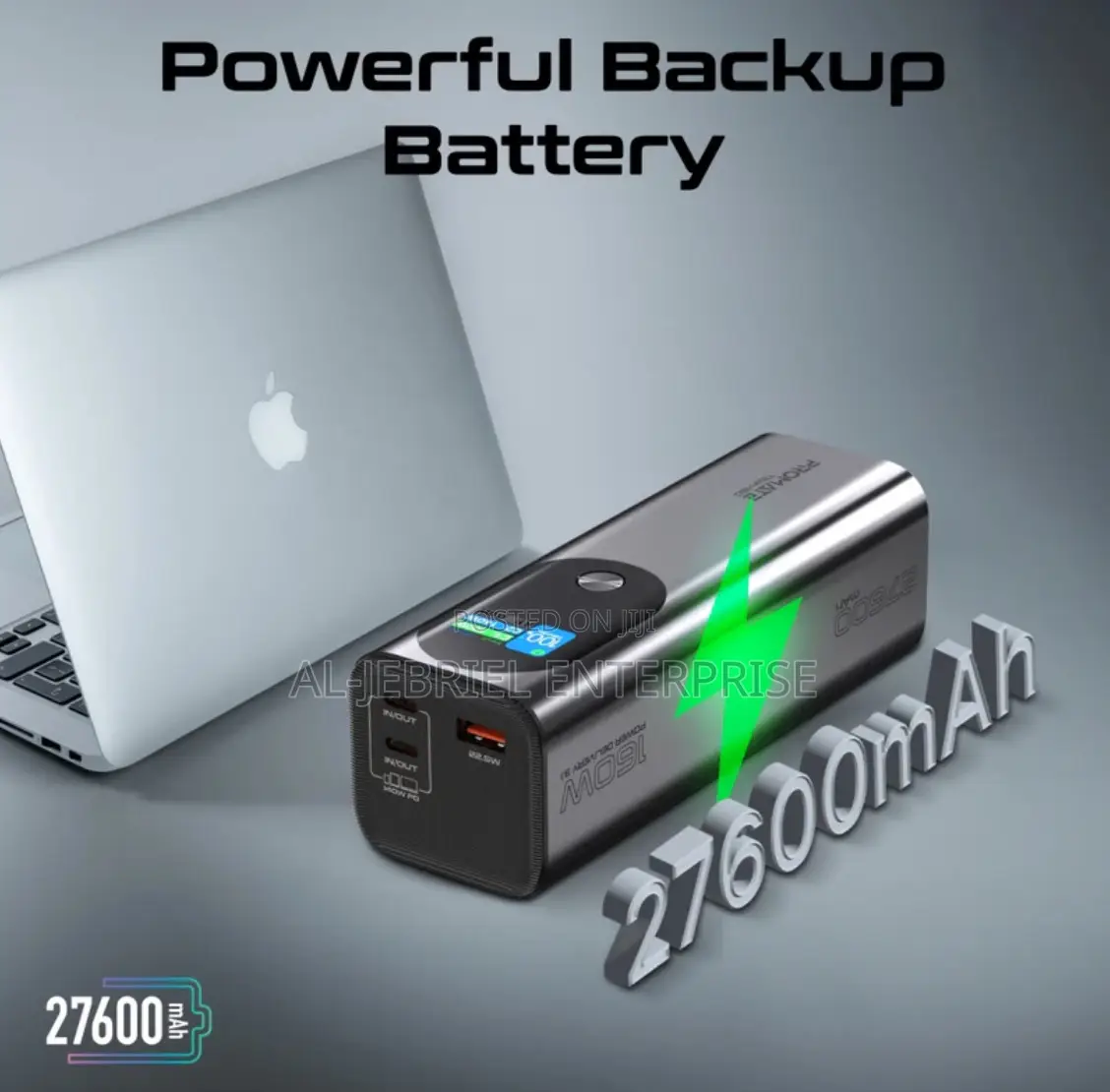 Promate Titan-160 27600mah,160W Multiport PD 3.1 Power Bank