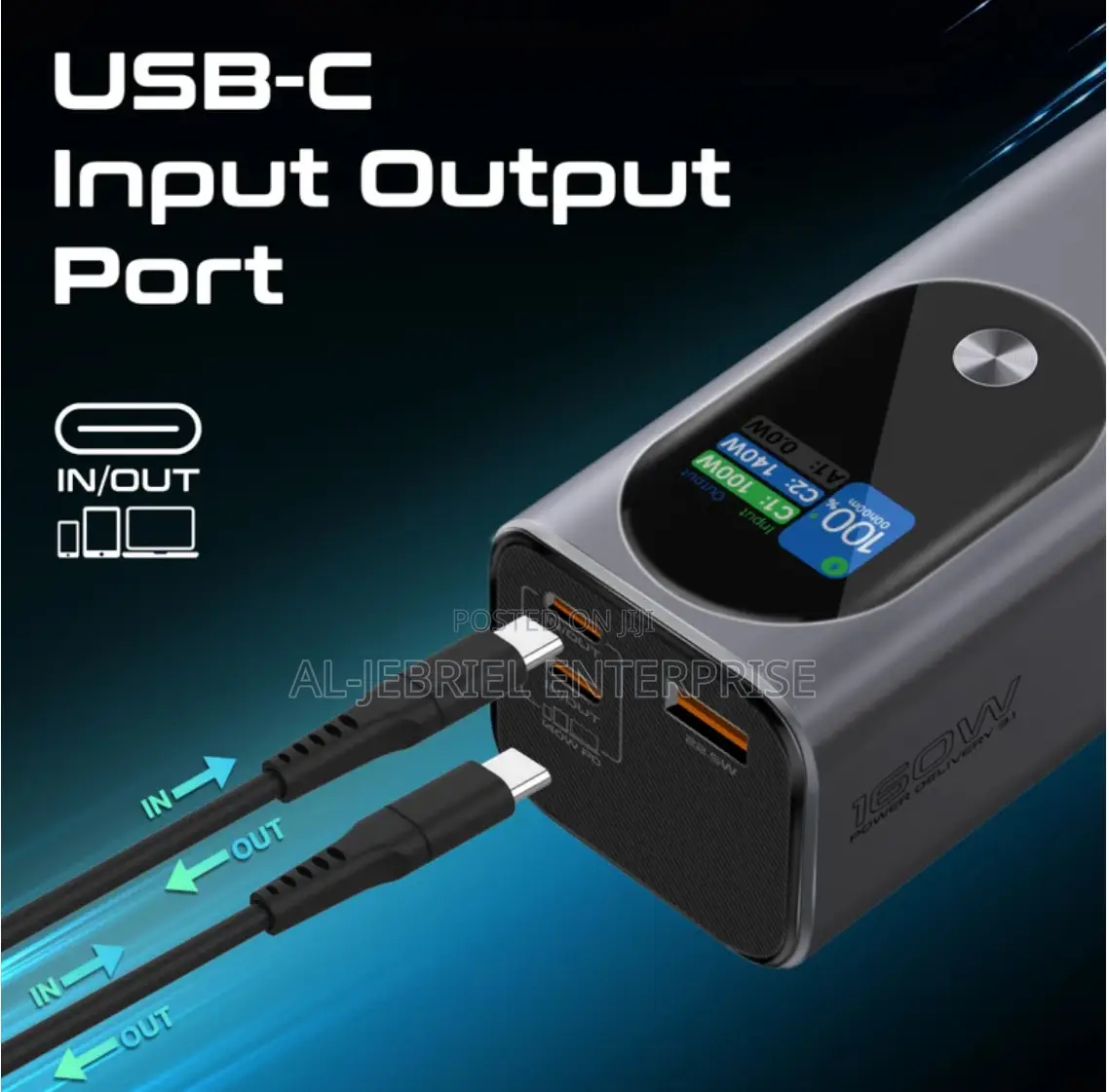 27600mah Promate 160W Powerbank With 3.1 Power Delivery