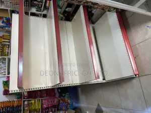 Supermarket Cash Counter With Shelves in Front